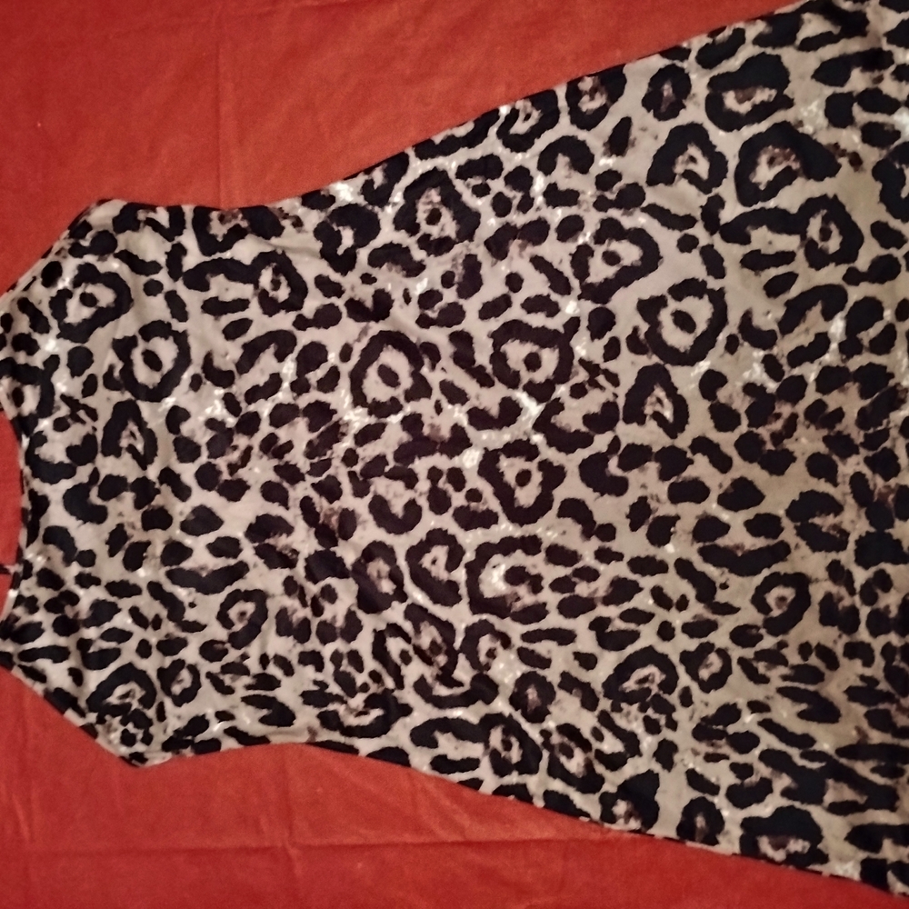 Leopard Print Sleeveless Dress